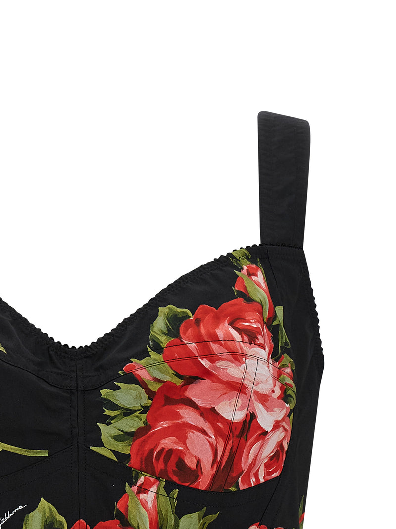 Dolce & Gabbana Dolce & Gabbana Bouquet Rose Bustier Top