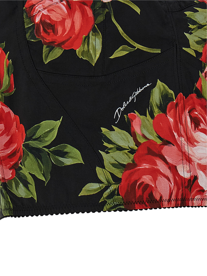 Dolce & Gabbana Dolce & Gabbana Bouquet Rose Bustier Top