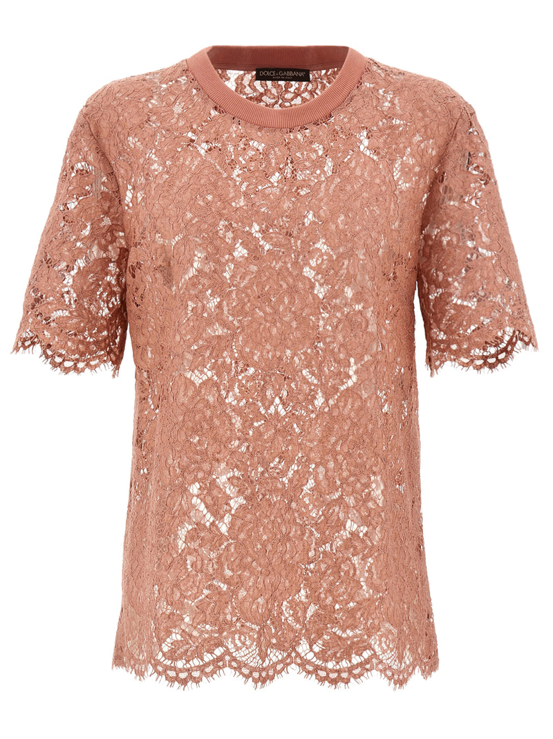 Dolce & Gabbana Lace T-Shirt - Comfort Fit | Urbalenti™ NYC