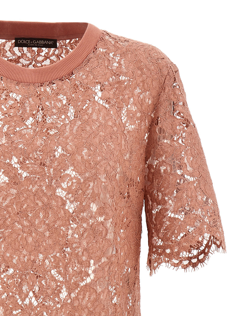 Dolce & Gabbana Lace T-Shirt - Comfort Fit | Urbalenti™ NYC