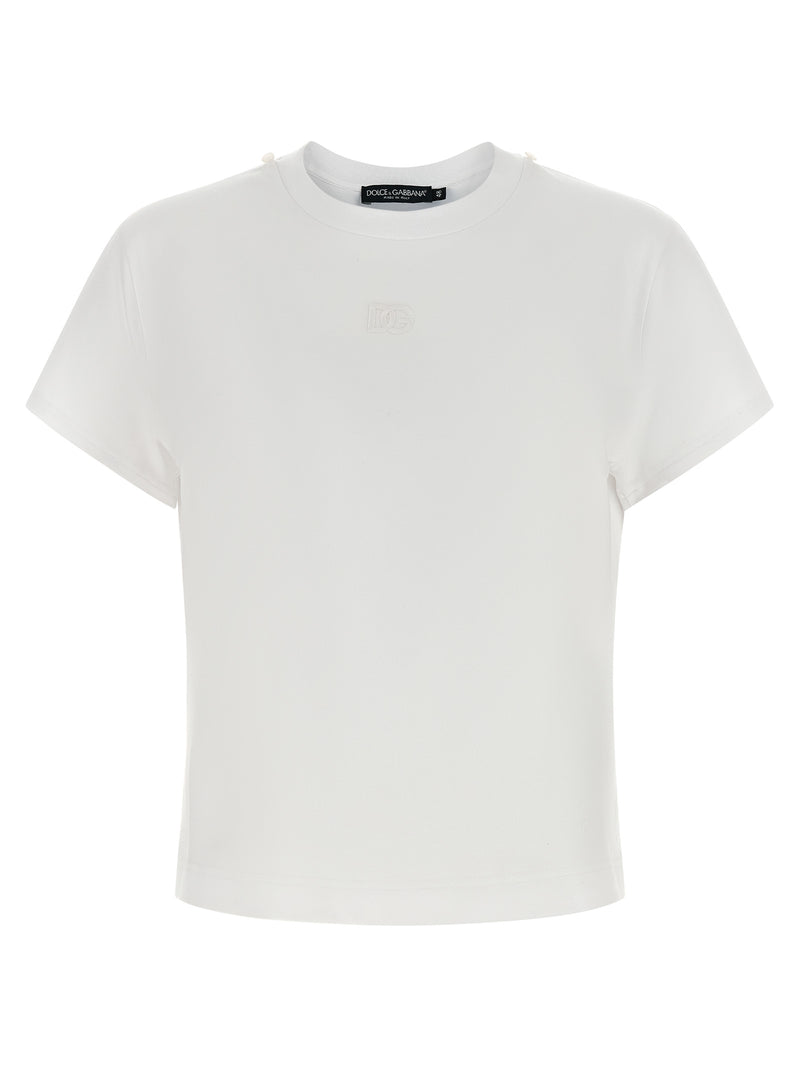 Dolce & Gabbana T-Shirt With Scarf - Cotton Short Sleeve - Style EW0800... | Urbalenti™ NYC