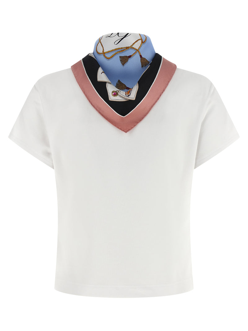 Dolce & Gabbana T-Shirt With Scarf - Cotton Short Sleeve - Style EW0800... | Urbalenti™ NYC