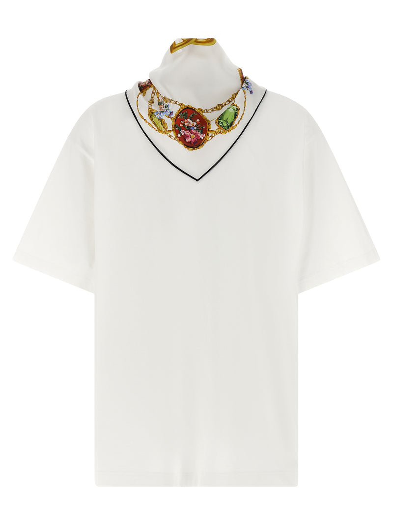 Dolce & Gabbana T-shirt With Scarf | Urbalenti™ NYC