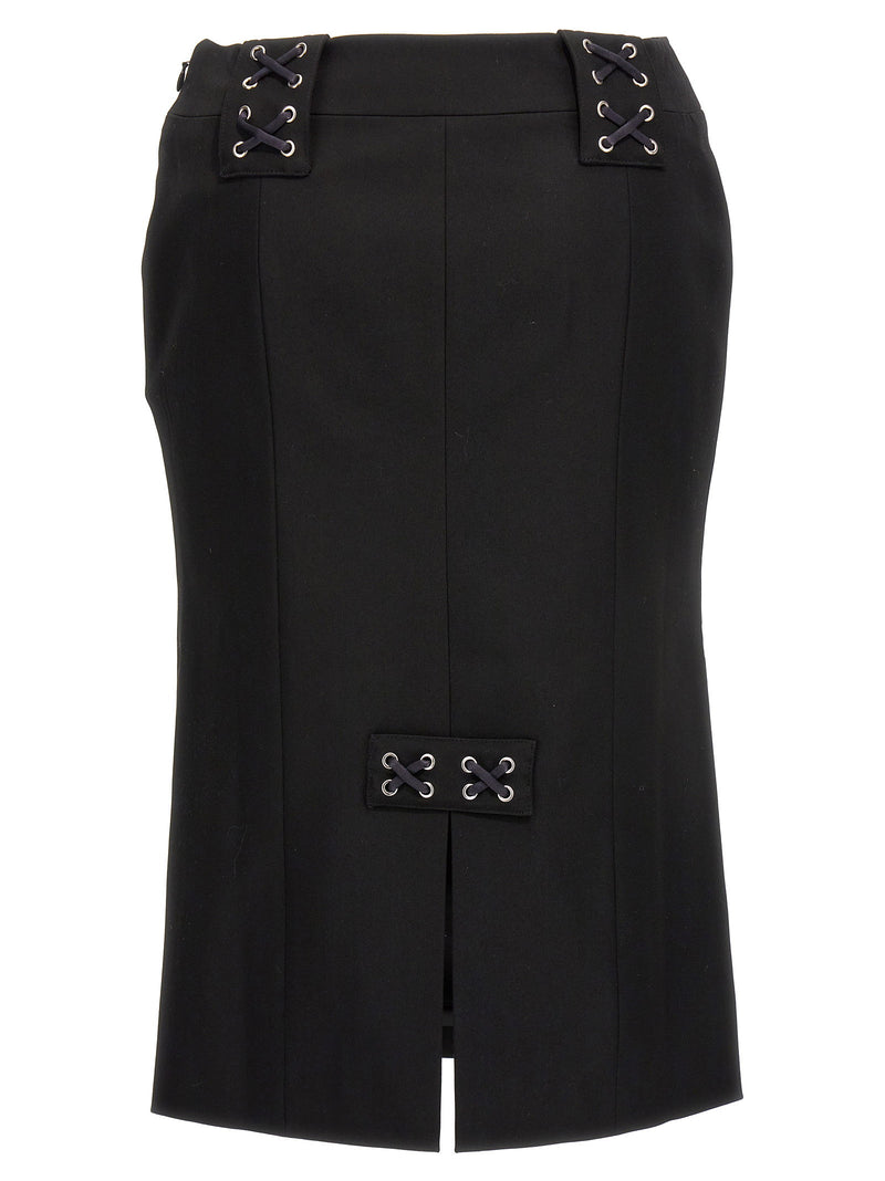 Alessandra Rich Alessandra Rich Lace-up Skirt