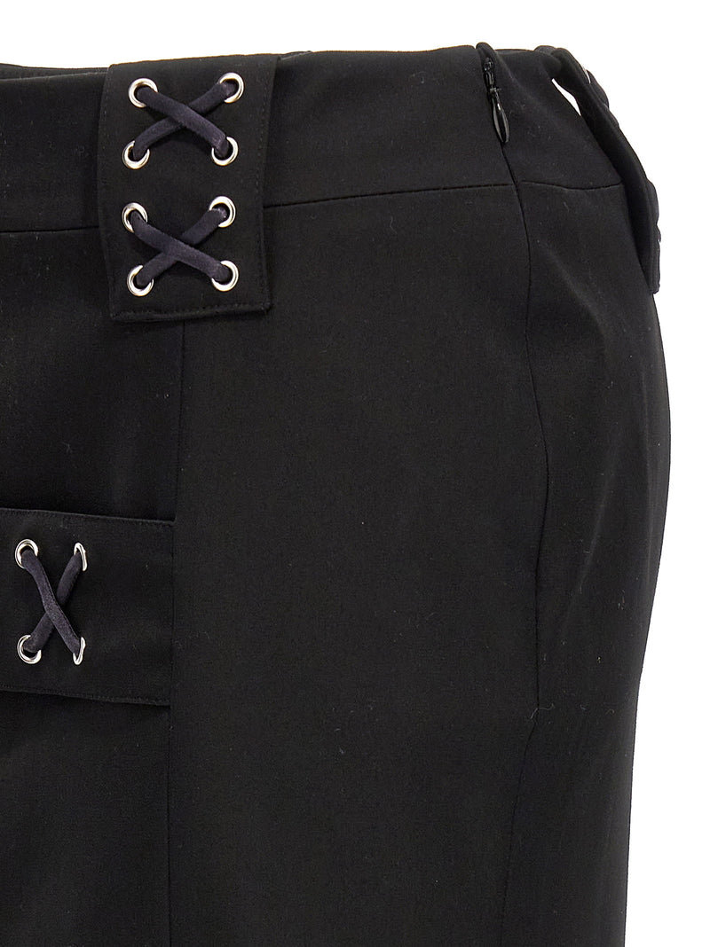 Alessandra Rich Alessandra Rich Lace-up Skirt