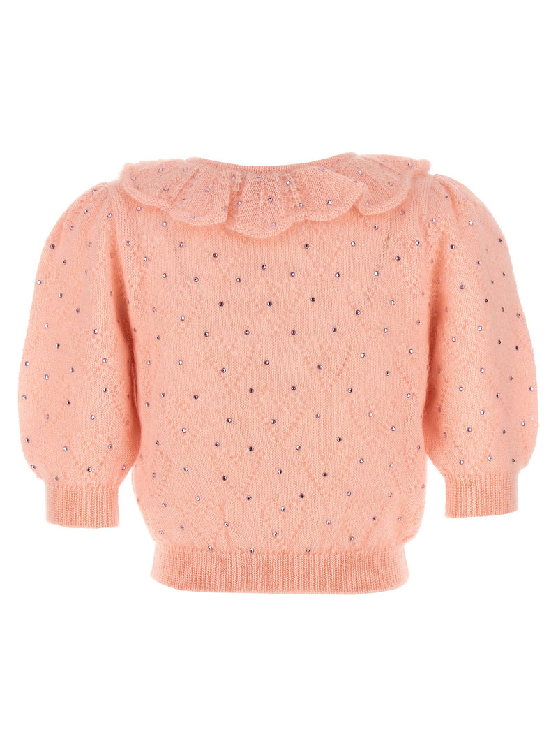 Alessandra Rich Alessandra Rich Rhinestone Sweater