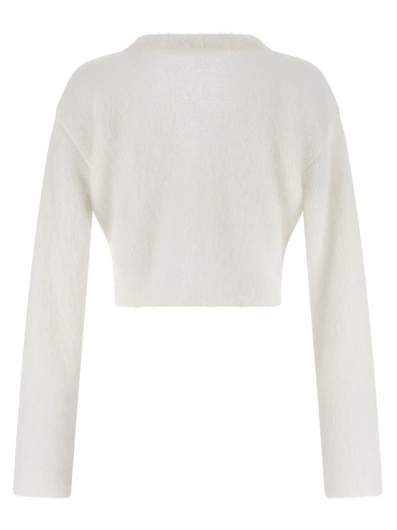 Alessandra Rich Alessandra Rich Carded Mohair Cardigan