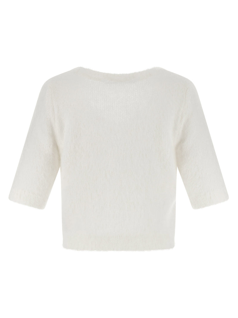 Alessandra Rich Alessandra Rich Carded Mohair Sweater