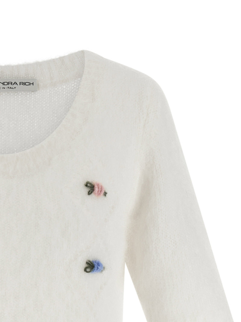 Alessandra Rich Alessandra Rich Carded Mohair Sweater