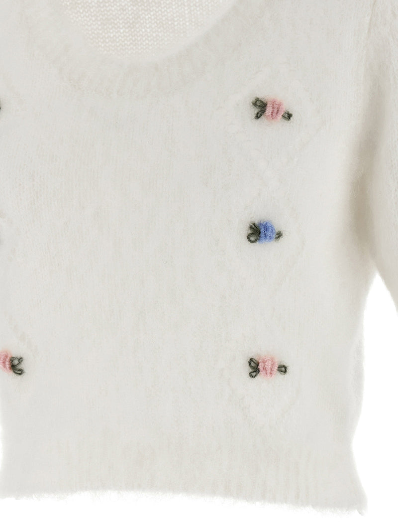 Alessandra Rich Alessandra Rich Carded Mohair Sweater