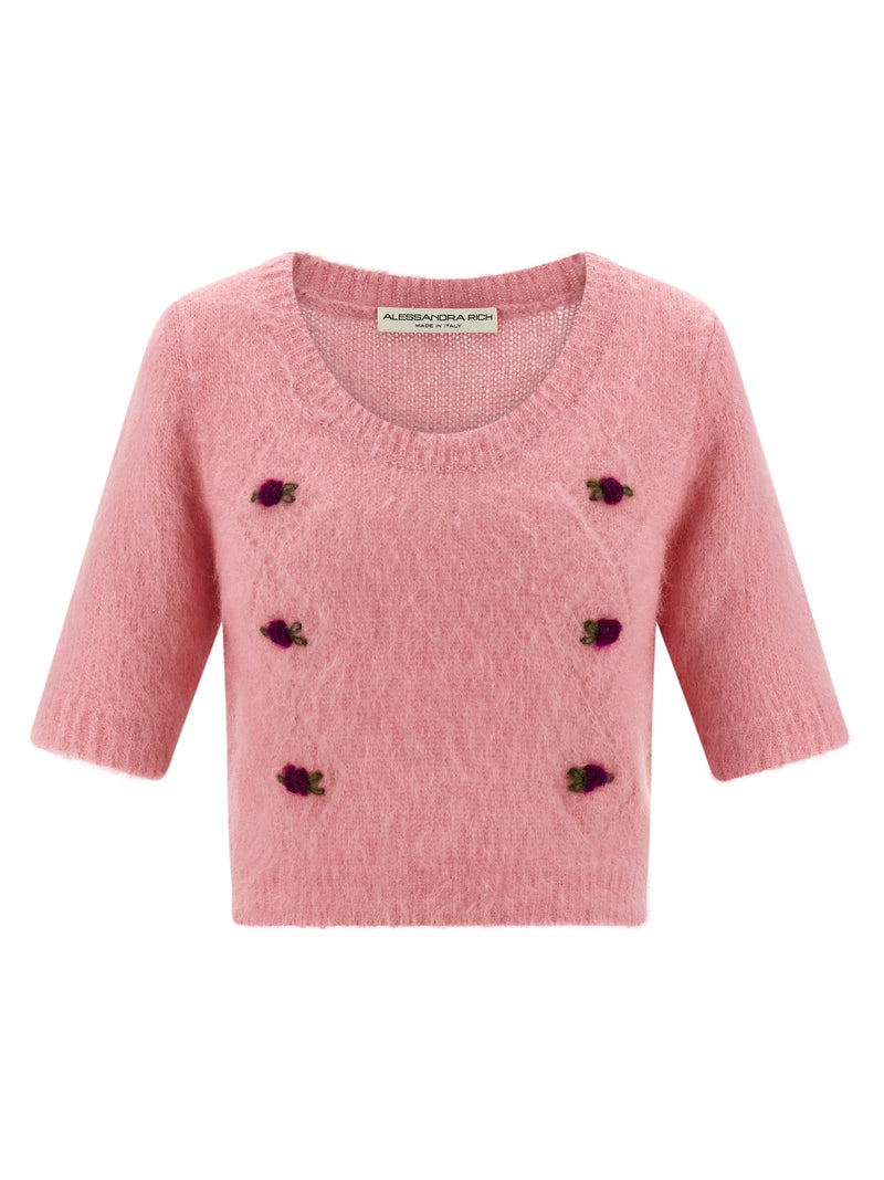 Alessandra Rich Alessandra Rich Carded Mohair Sweater