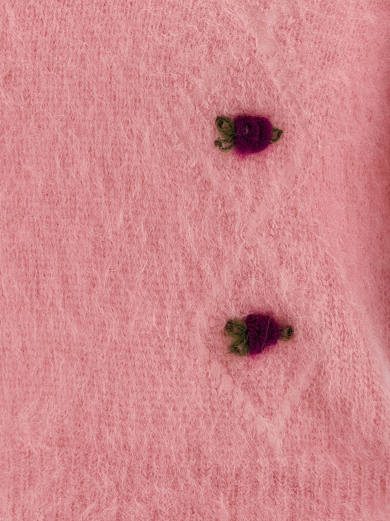 Alessandra Rich Alessandra Rich Carded Mohair Sweater