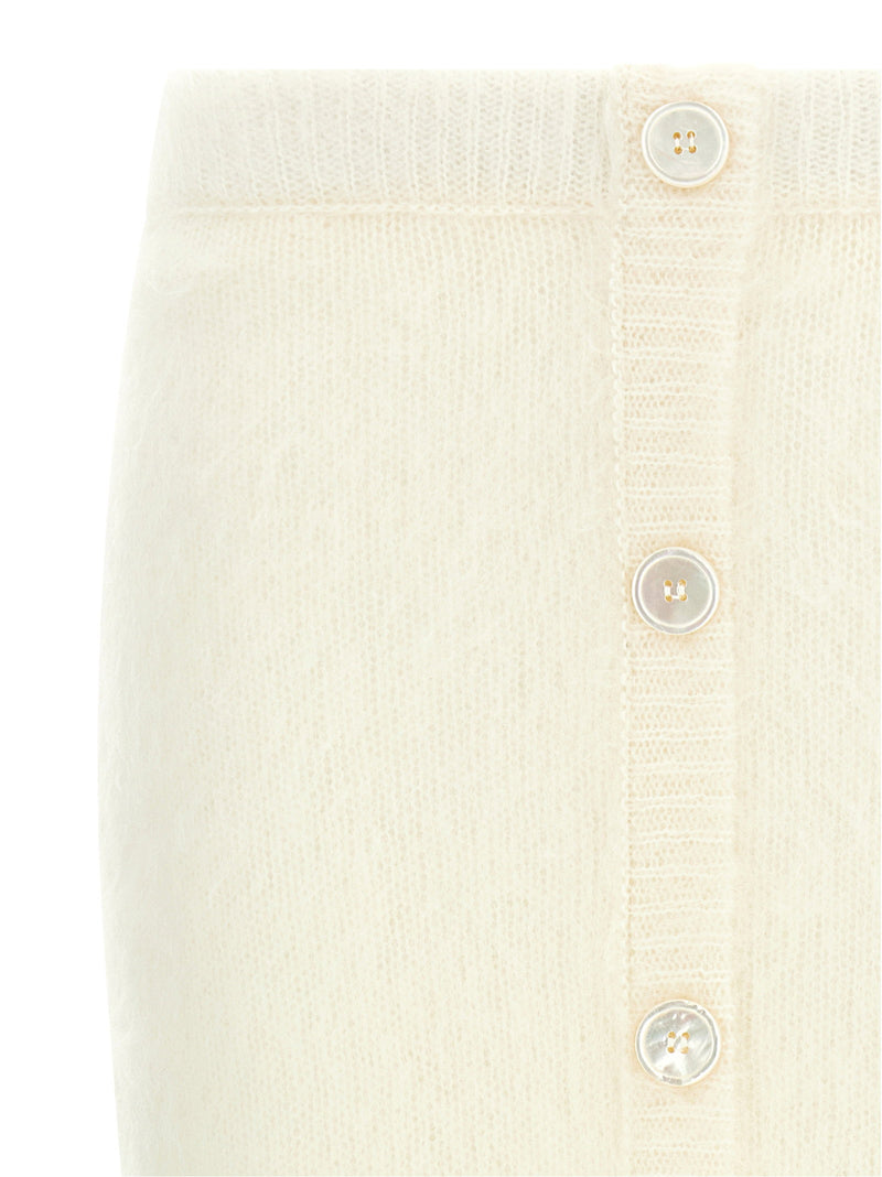 Alessandra Rich Alessandra Rich Carded Mohair Skirt