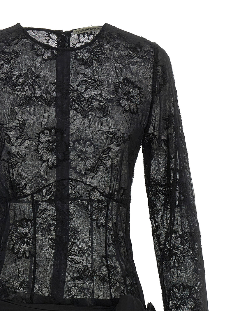 Alessandra Rich Alessandra Rich Lace Bustier Dress