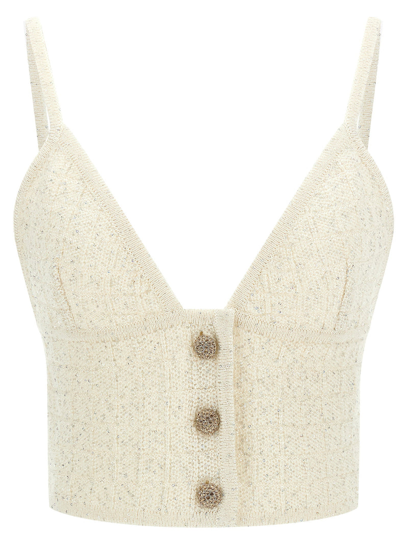 Alessandra Rich Alessandra Rich Sequin Top