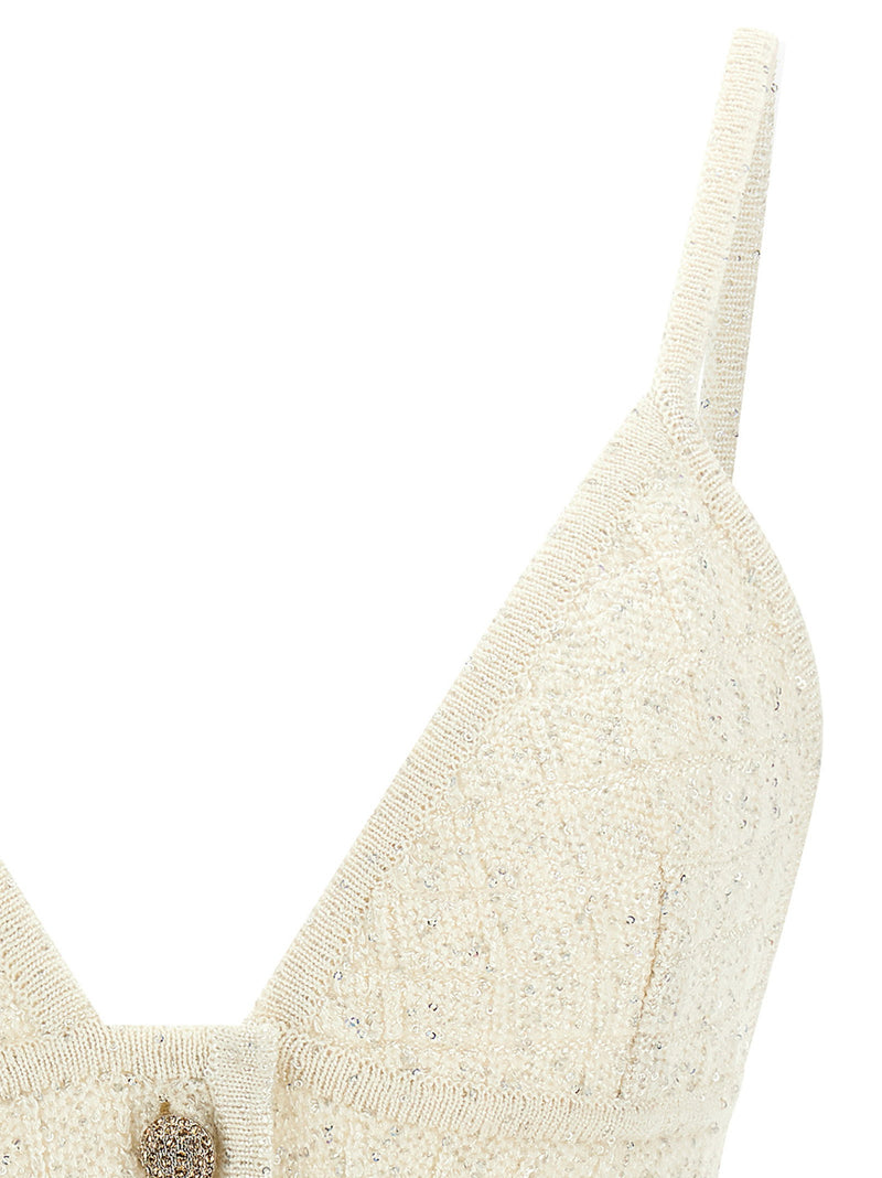 Alessandra Rich Alessandra Rich Sequin Top
