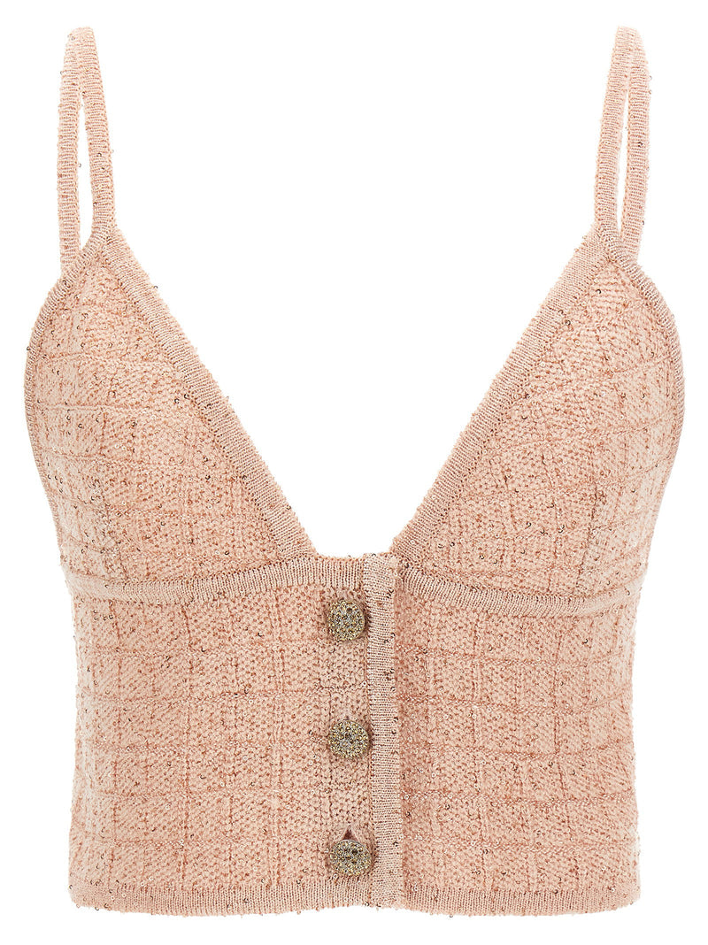 Alessandra Rich Alessandra Rich Sequin Top