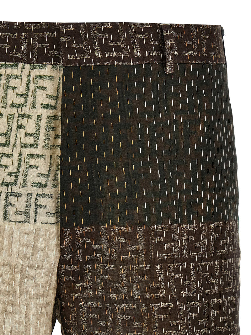 Fendi Fendi Patchwork Bermuda Shorts