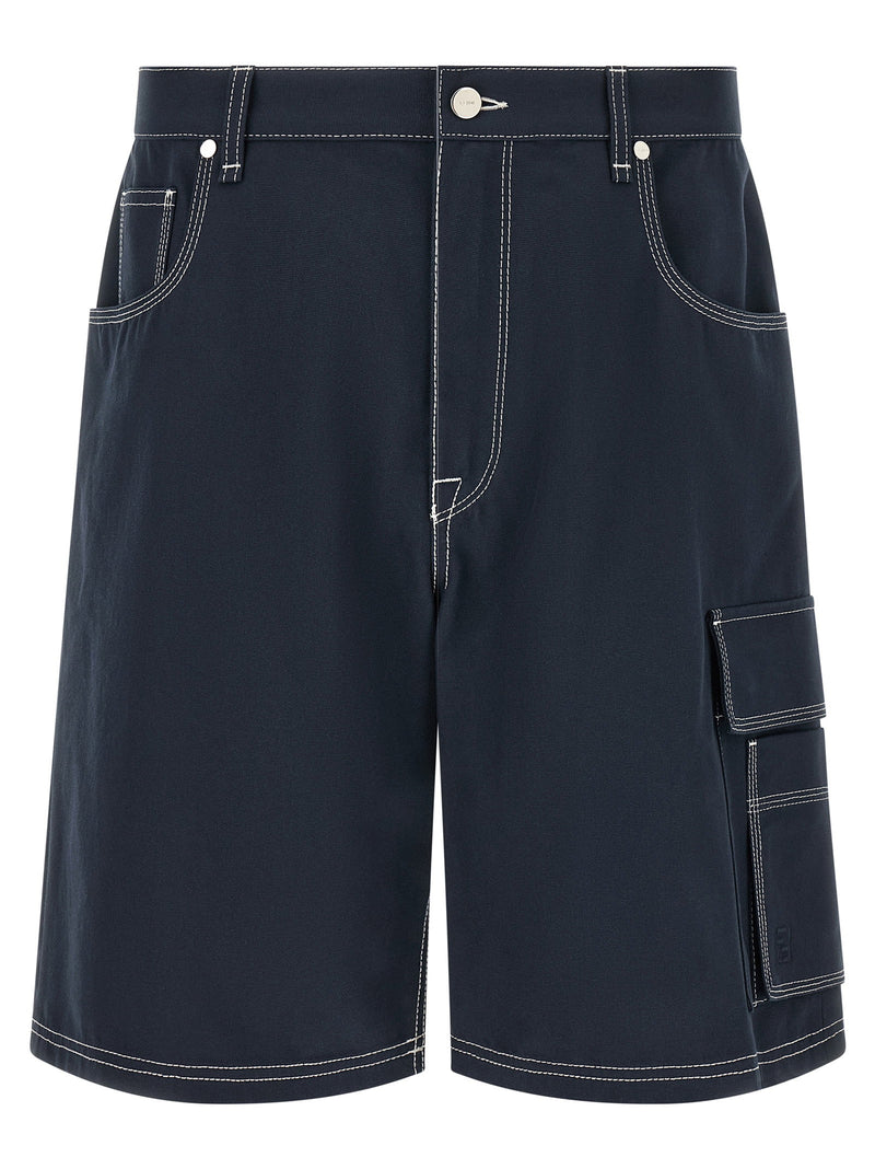 Fendi Fendi Bermuda Cargo Canvas Shorts