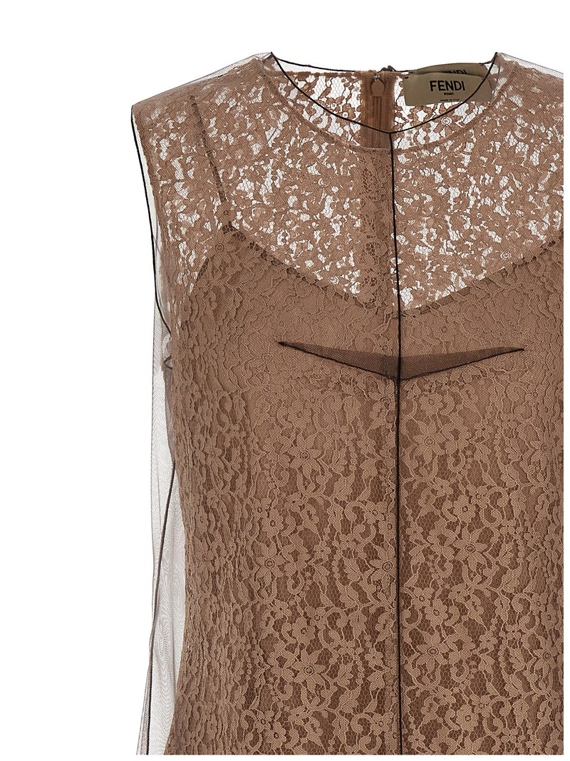 Fendi Floral Lace Dress | Urbalenti™ NYC
