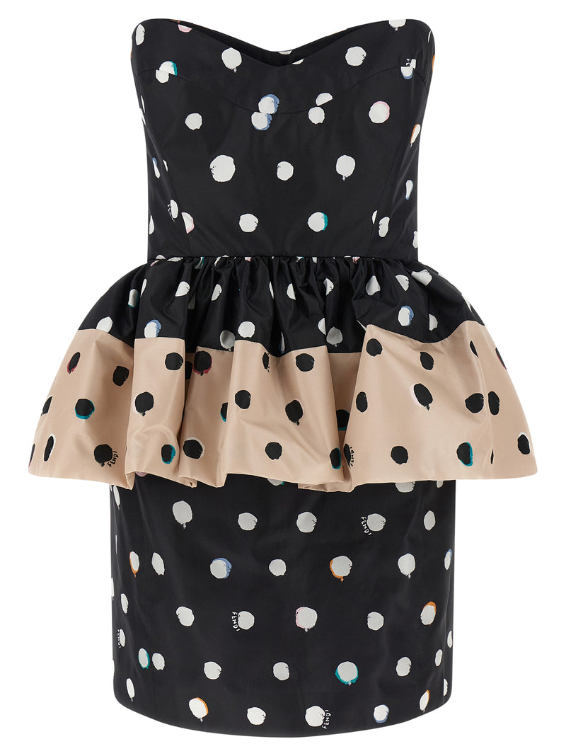 Fendi Fendi Falena Dots Dress