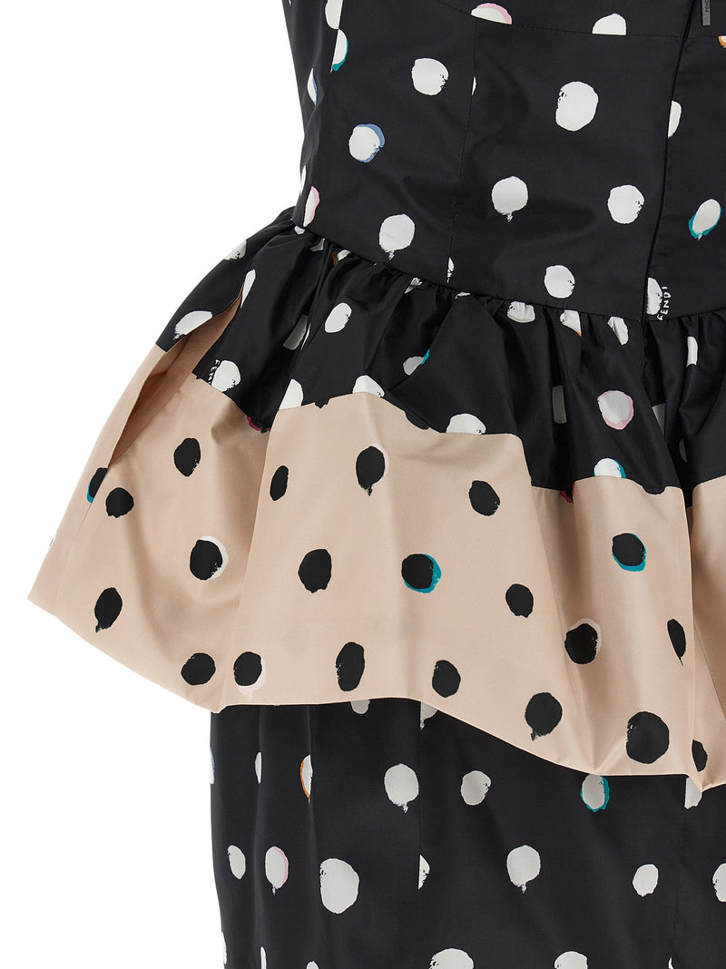 Fendi Fendi Falena Dots Dress