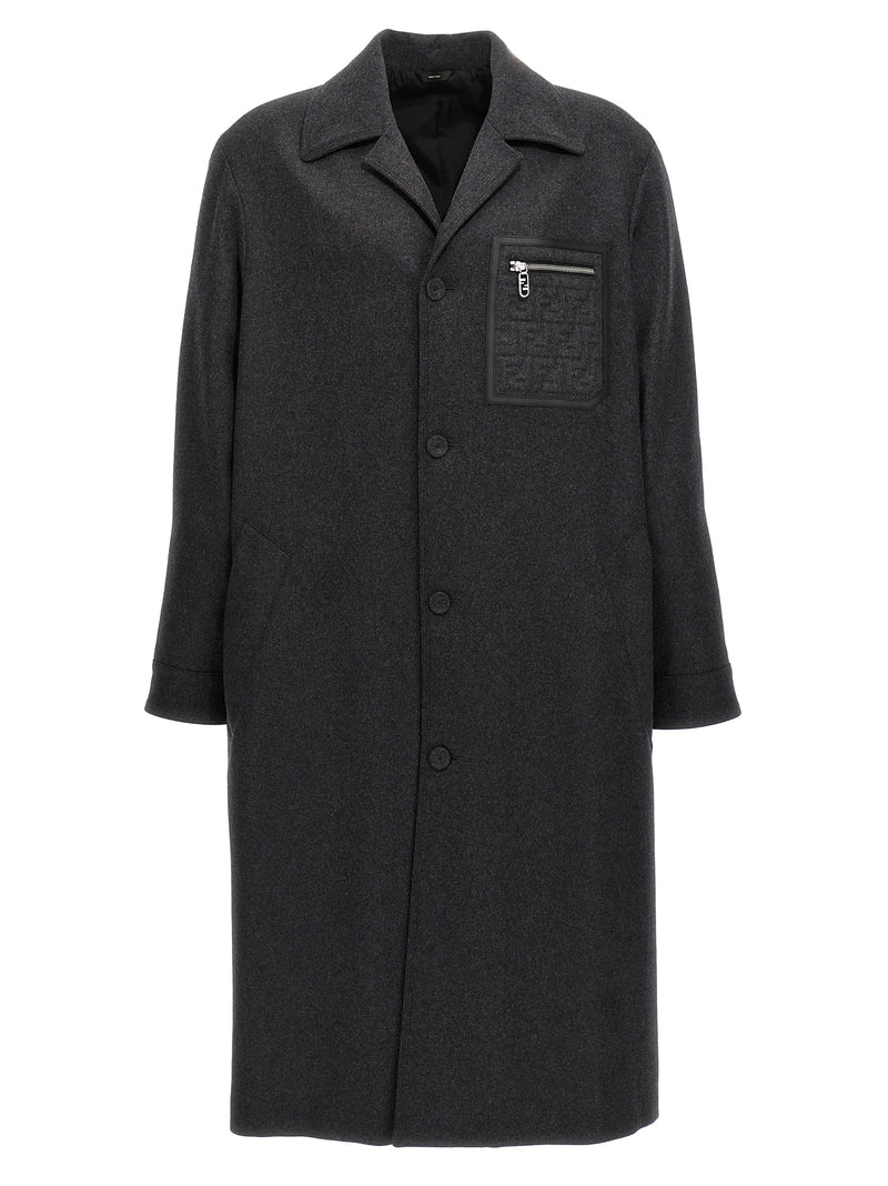 Fendi Fendi Single-breasted Cashmere Coat