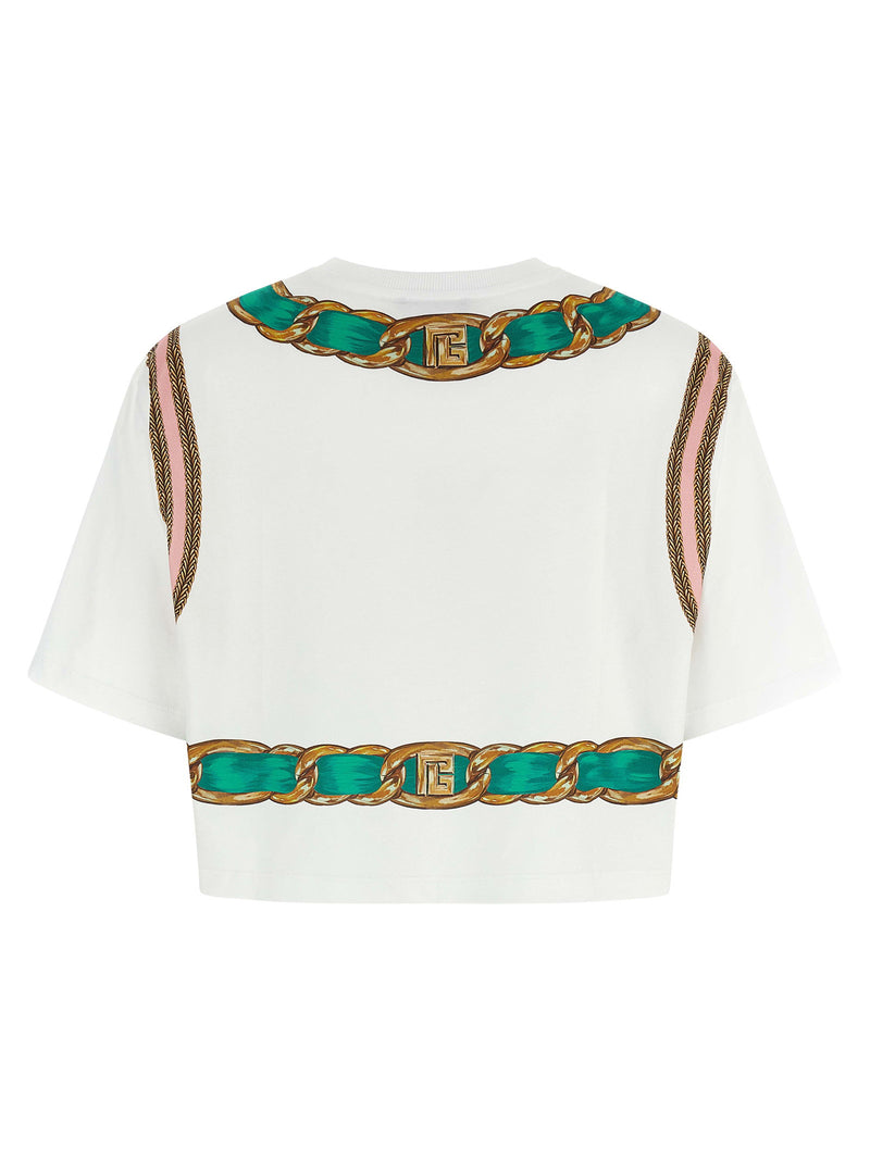 Balmain Balmain Foulard Print T-shirt