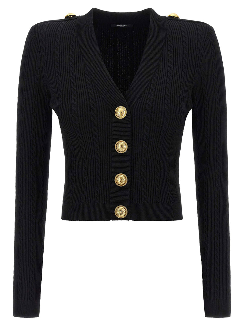 Balmain Balmain Twisted Knit Cardigan
