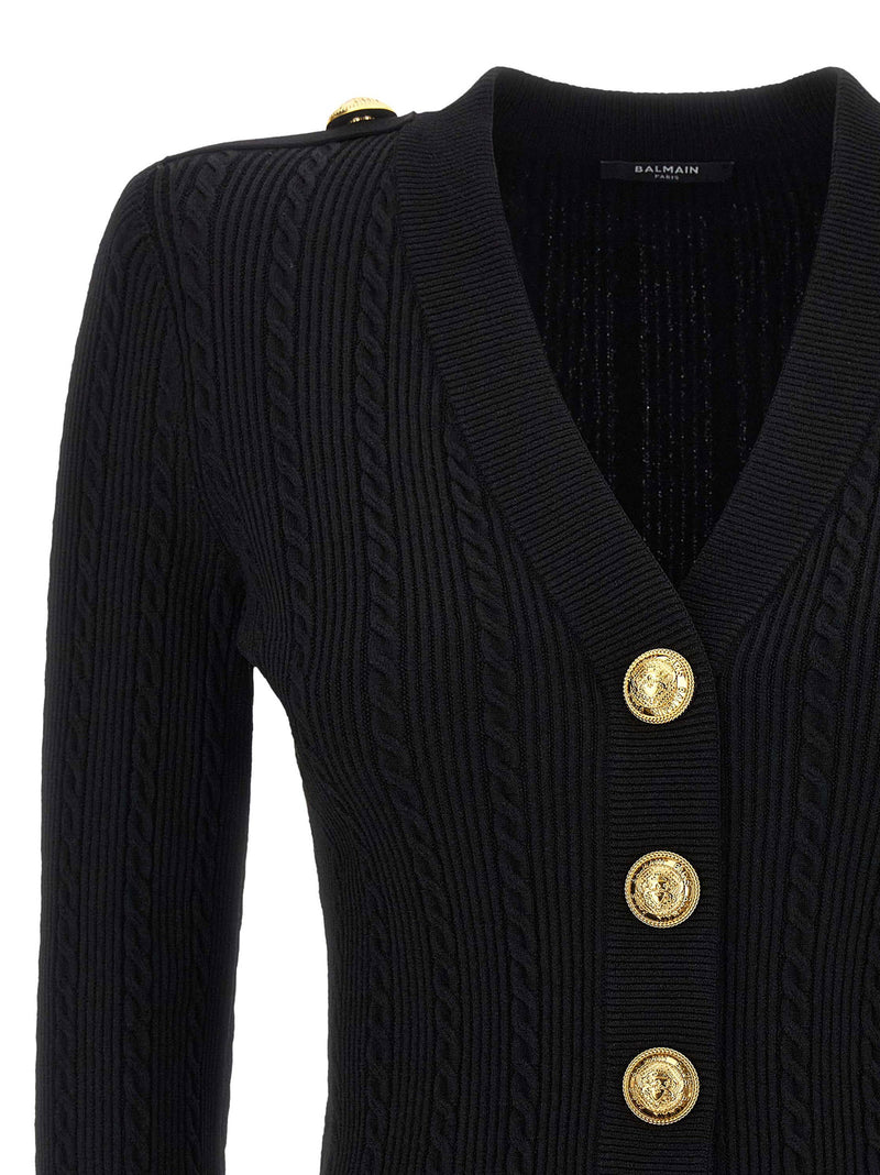 Balmain Balmain Twisted Knit Cardigan