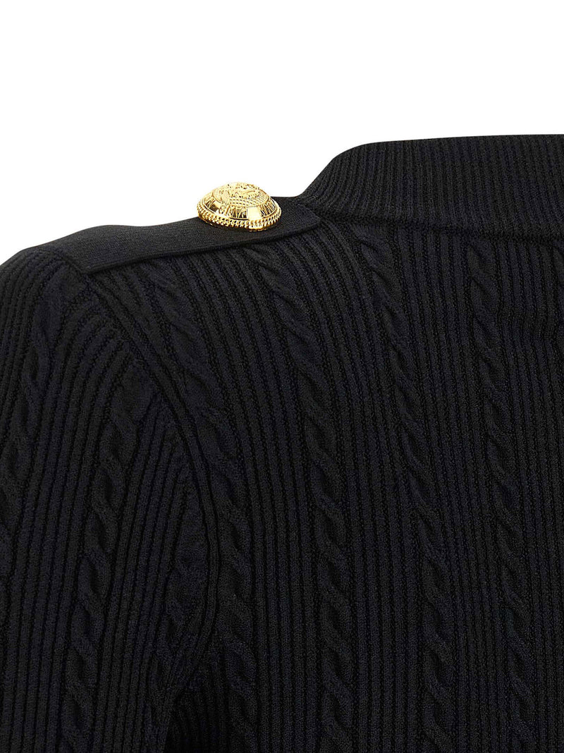 Balmain Balmain Twisted Knit Cardigan