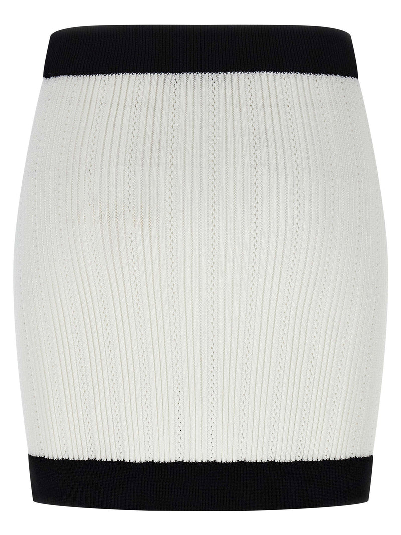 Balmain Balmain Two-tone Miniskirt