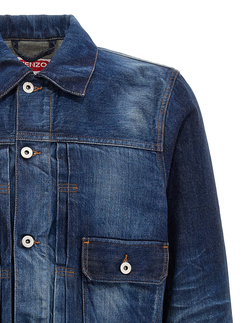 Kenzo Japanese Denim Jacket - Leather - Style DV3126I7DY | Urbalenti | U... | Urbalenti™ NYC