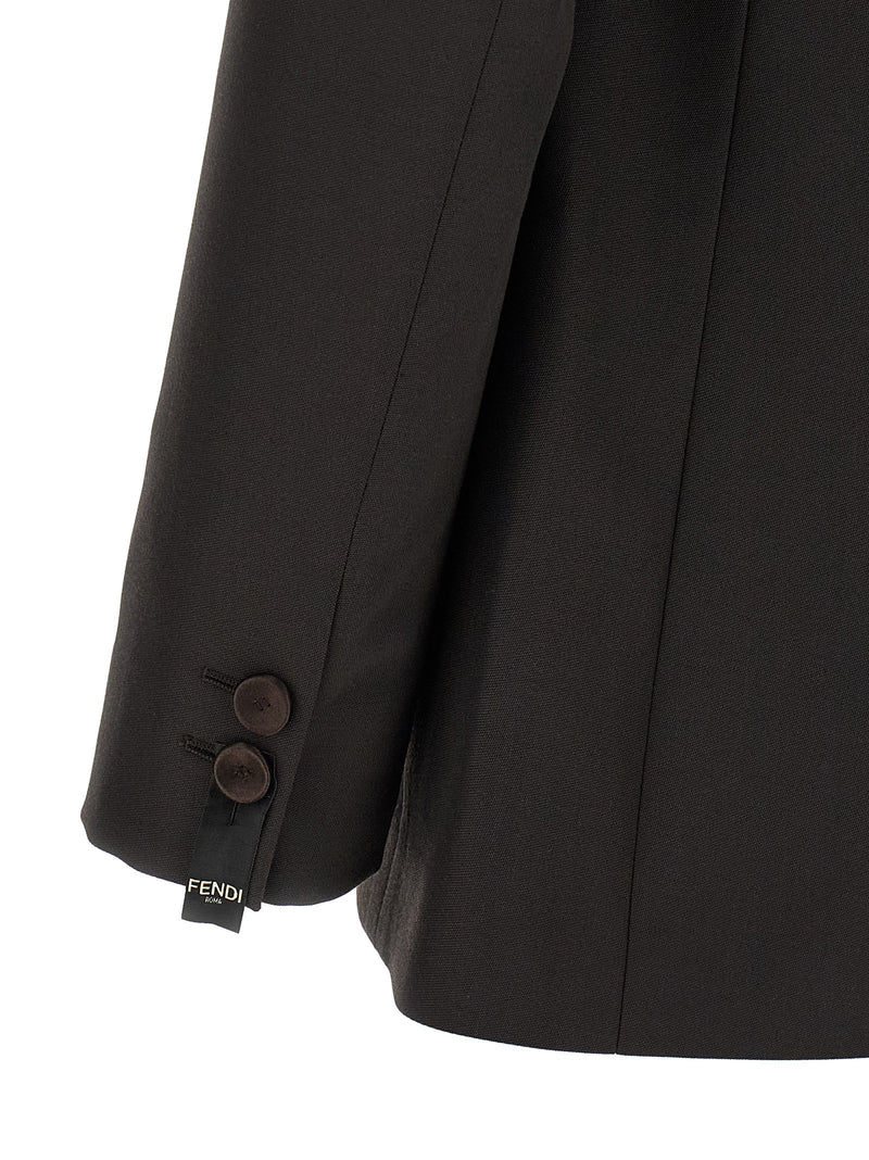 Fendi Fendi Crepe Wool Blazer