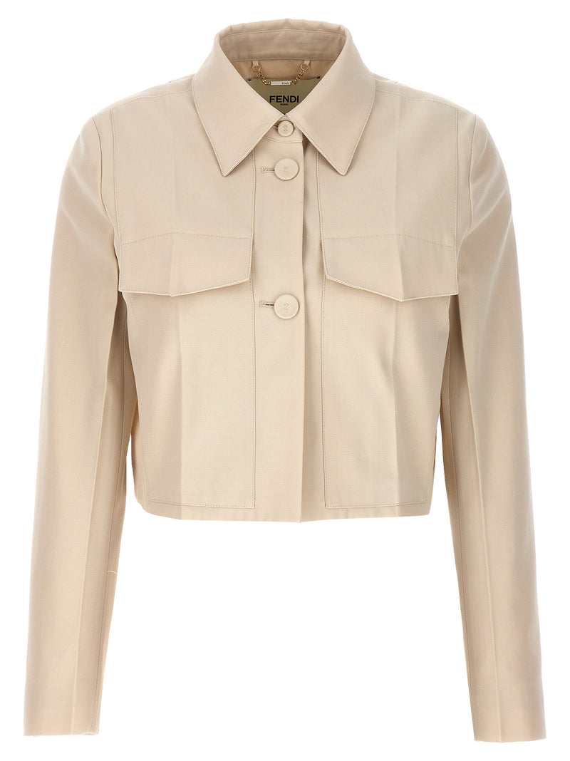 Fendi Fendi Tailored Crop Jacket