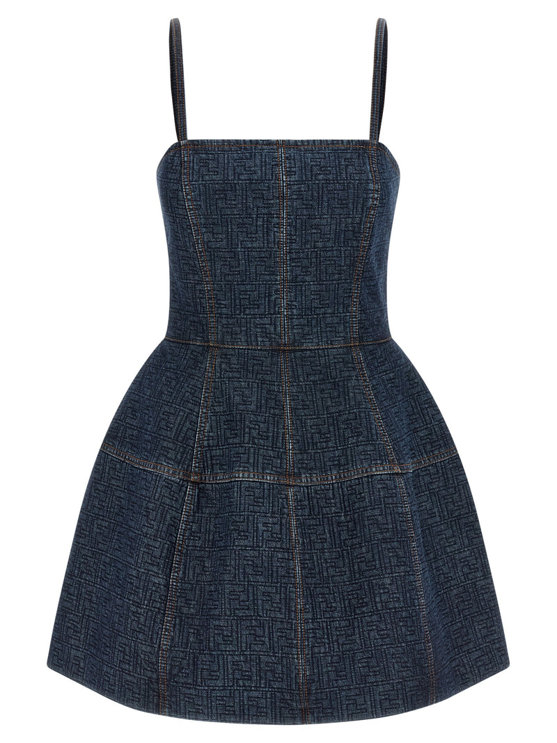 Fendi Fendi Ff Denim Dress