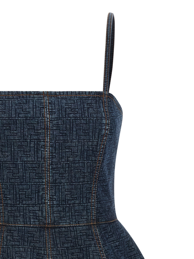Fendi Fendi Ff Denim Dress