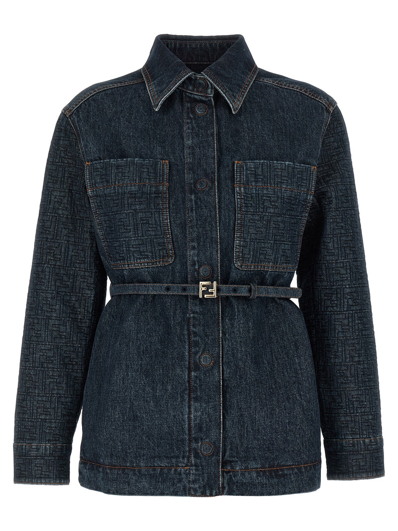 Fendi Ff Denim Jacket - Leather - Style 7AW82F1UKI | Urbalenti | Urbalen... | Urbalenti™ NYC