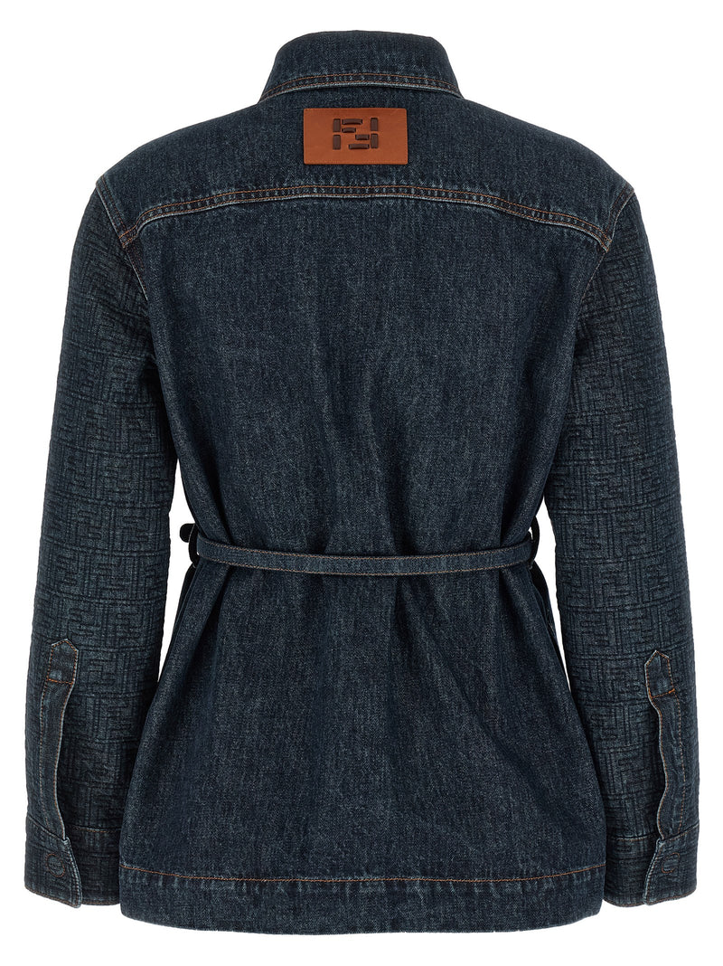 Fendi Ff Denim Jacket - Leather - Style 7AW82F1UKI | Urbalenti | Urbalen... | Urbalenti™ NYC
