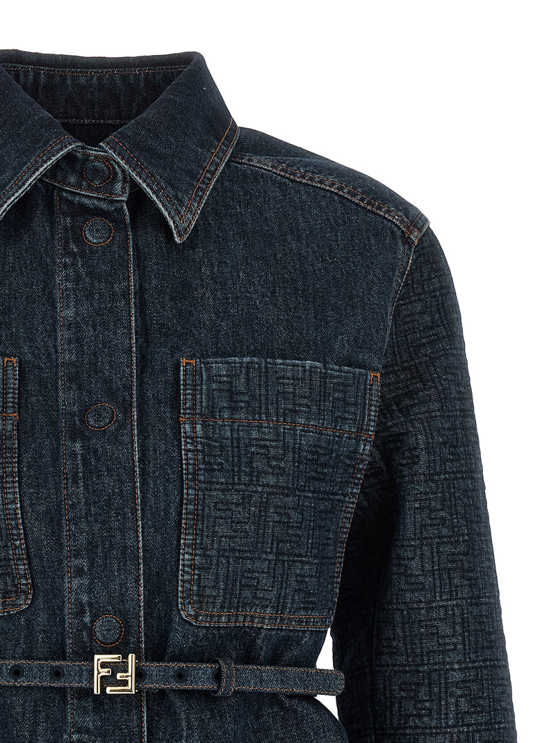 Fendi Ff Denim Jacket - Leather - Style 7AW82F1UKI | Urbalenti | Urbalen... | Urbalenti™ NYC
