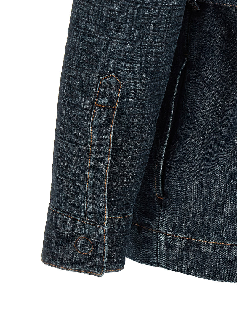 Fendi Ff Denim Jacket - Leather - Style 7AW82F1UKI | Urbalenti | Urbalen... | Urbalenti™ NYC