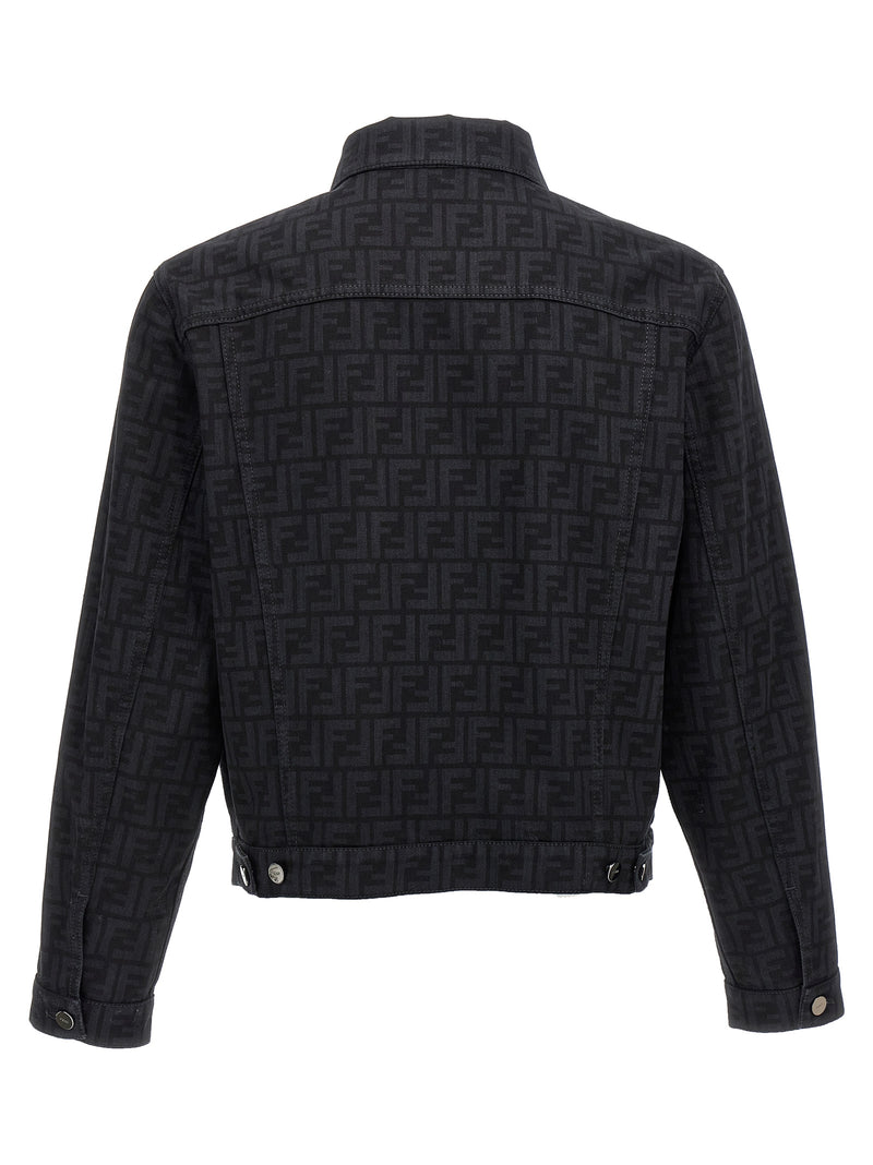 Fendi Ff Denim Jacket - Cotton Print | Urbalenti™ NYC