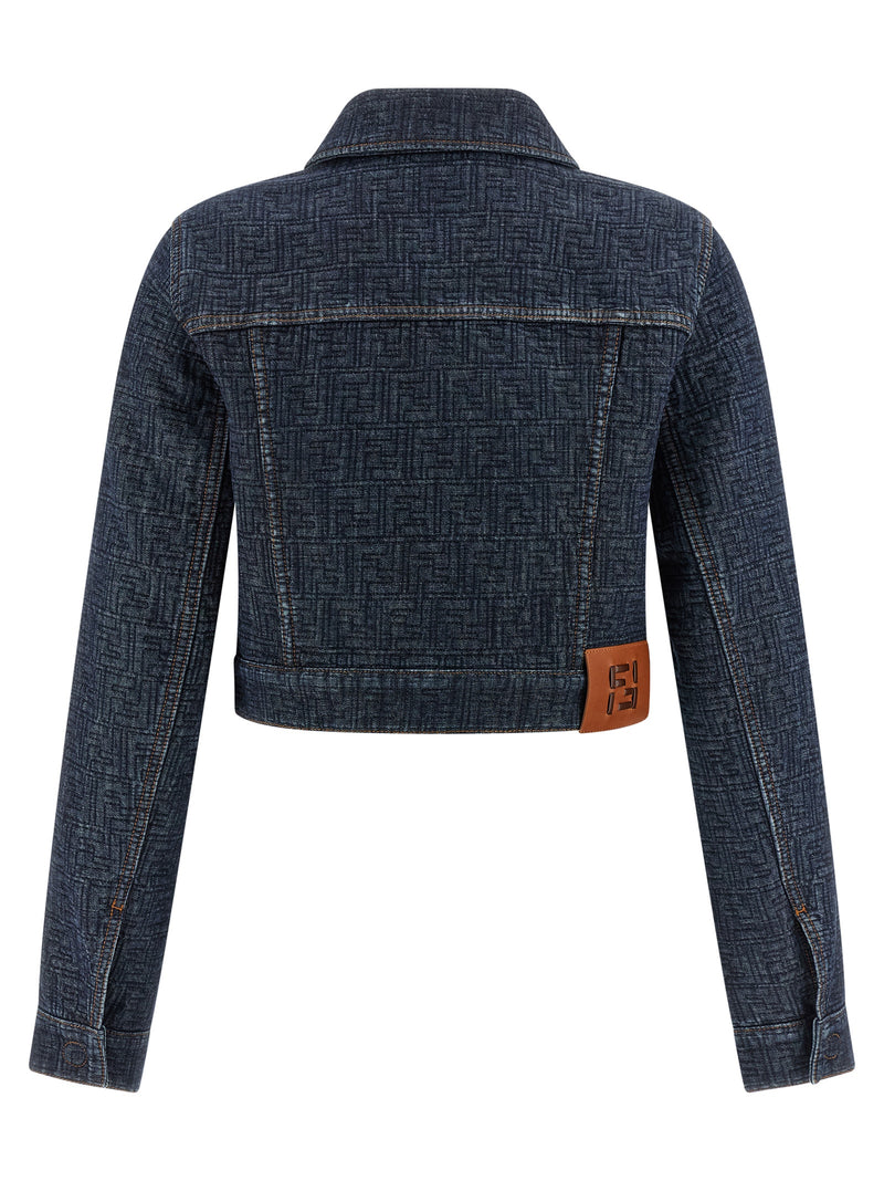 Fendi Fendi Ff Denim Bolero Jacket
