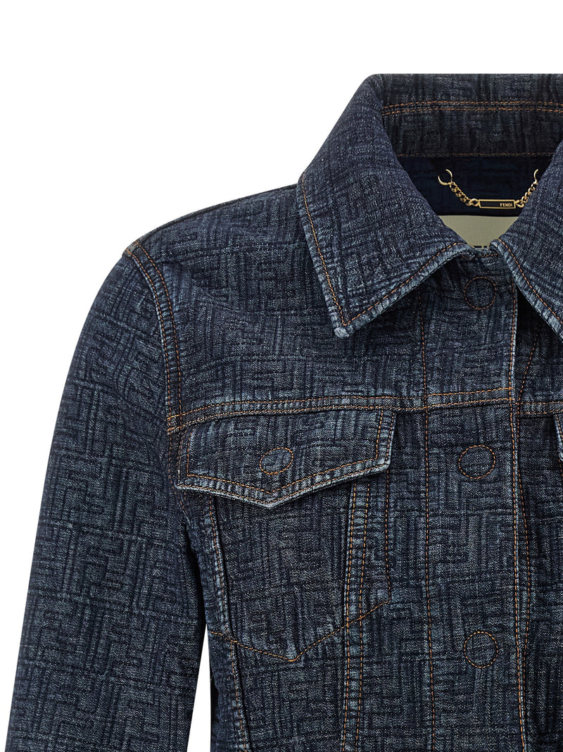 Fendi Fendi Ff Denim Bolero Jacket