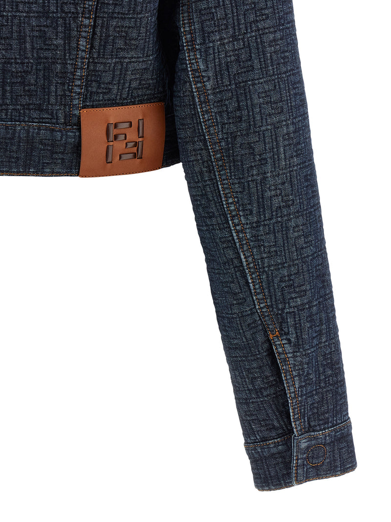 Fendi Fendi Ff Denim Bolero Jacket
