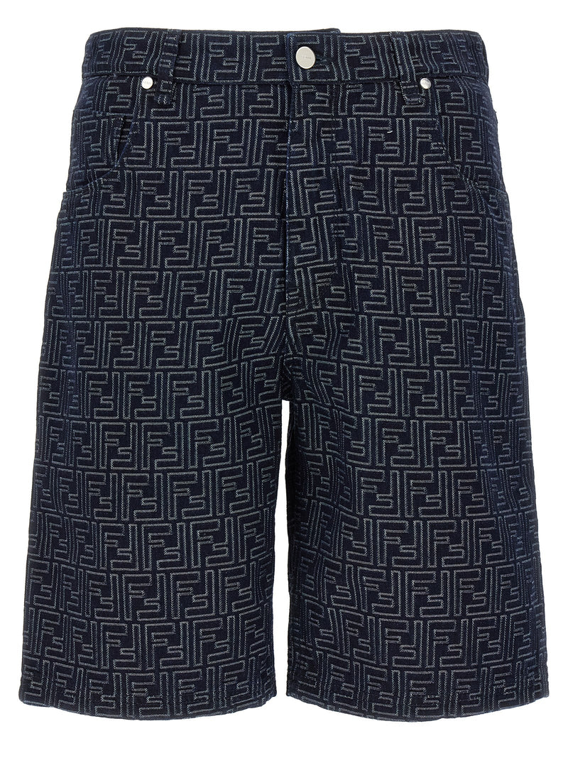 Fendi Bermuda Jeans Jacquard Ff | Urbalenti™ NYC