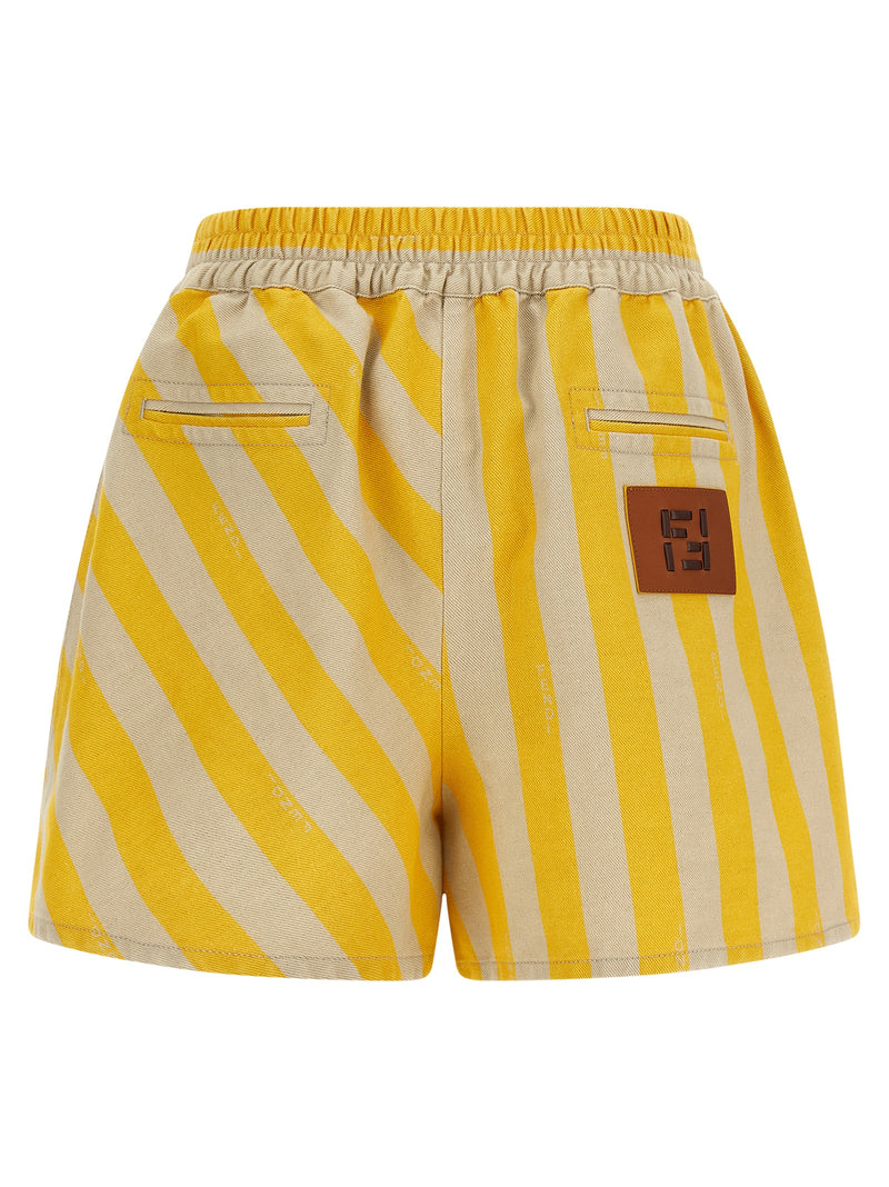 Fendi Fendi Pequin Striped Shorts
