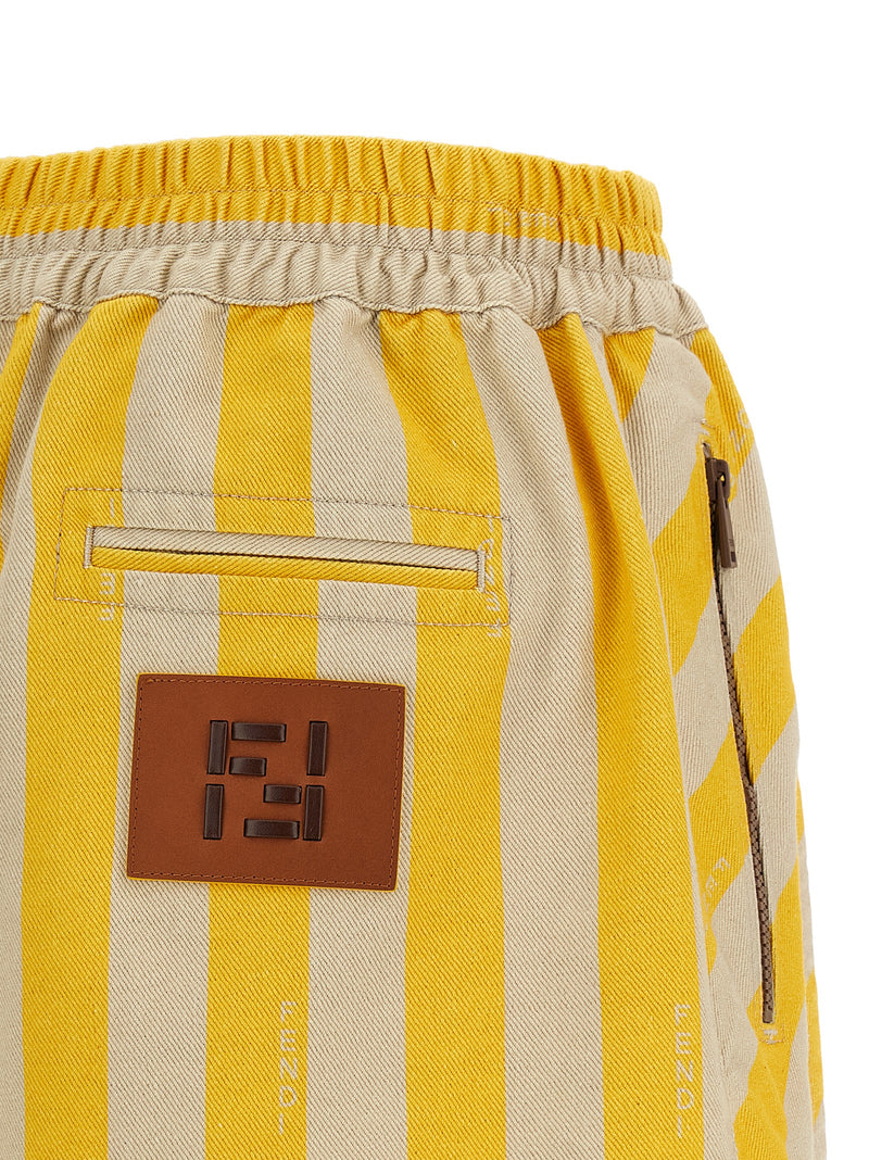 Fendi Fendi Pequin Striped Shorts