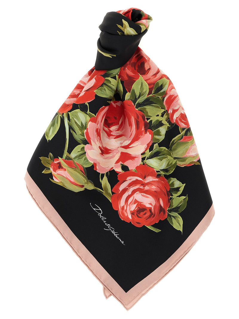 Dolce & Gabbana Bouquet Rose Scarf | Urbalenti™ NYC