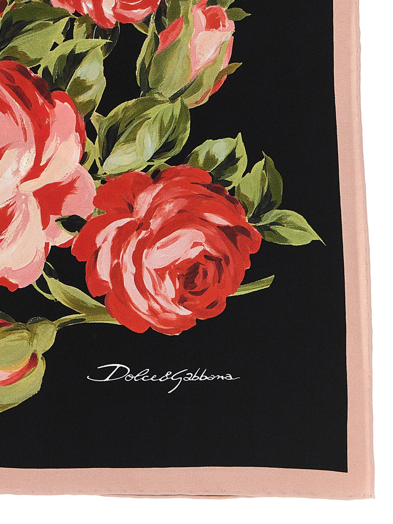 Dolce & Gabbana Bouquet Rose Scarf | Urbalenti™ NYC